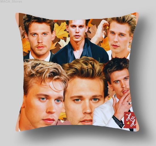Discover Austin Butler Pillow Case Home Decorative Birthday Gift Austin Butler Photo Collage Pillow Cover DIY Christmas Gift Decorations Xmas Pillows