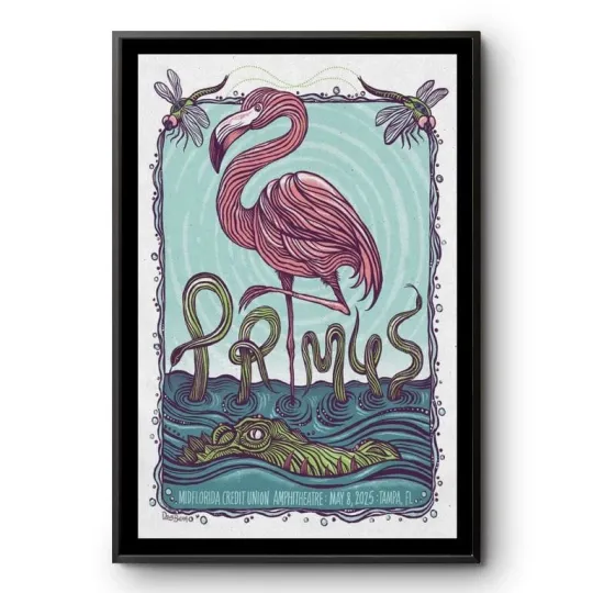 Discover Primus May 8 2025 Tampa FL MidFlorida Amphitheatre Concert Tour Poster