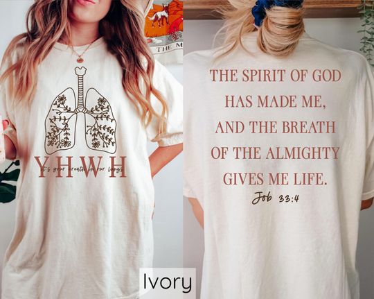 Discover Floral YHWH Shirt, Bible Verse Yahweh Shirt, Floral Lungs T-Shirt, Religious Shirt