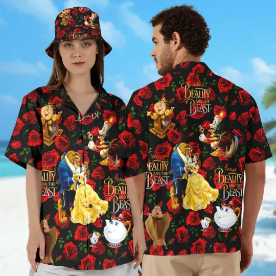 Discover Beautyy and The Beastt Tale as Old as Time Hawaiian Shirt Princess Summer Roses Be