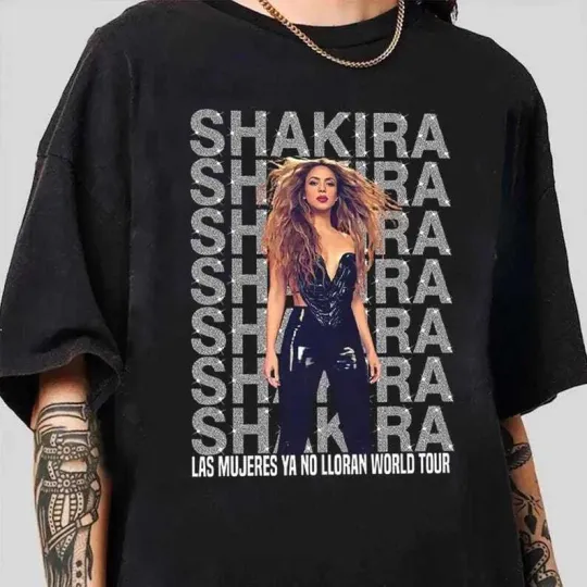 Discover Las Mujeres Ya No Lloran World Tour Shirt, Shakira 2025 Concert Shirt