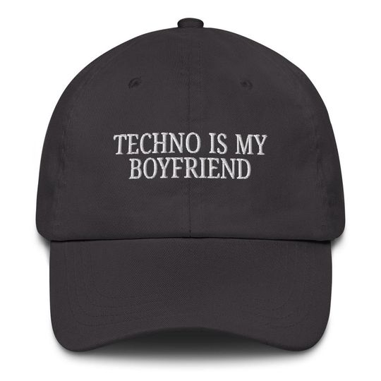Discover Techno Is My Boyfriend Slogan Hat | Harry Inspired Funny Baseball Cap