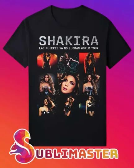 Discover Shakira Las Mujeres Ya No Lloran Tour 2025 T-shirts