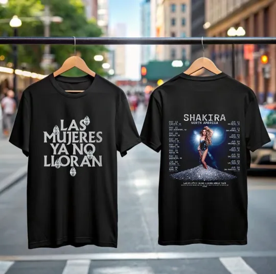 Discover Shakira Las Mujeres Ya No Lloran World Tour 2025 Shirt, Gift for Fans of Shakira