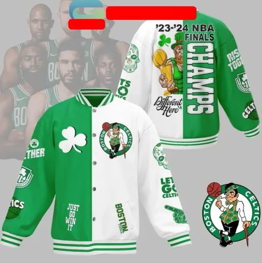 Discover Boston Team 2023-2024 Finals Champions Baseball Jacket