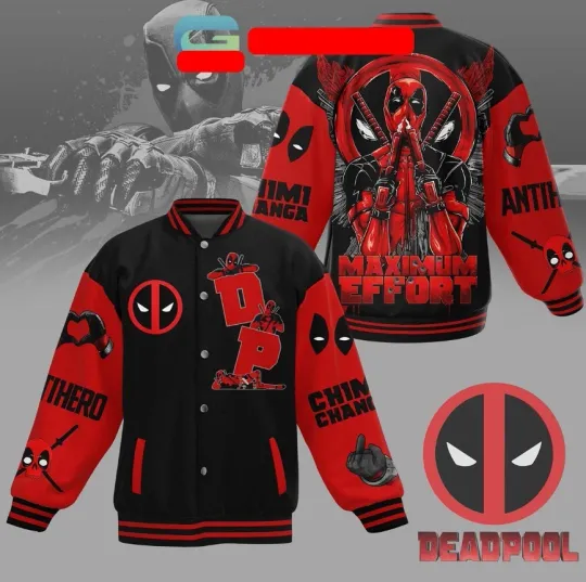 Discover Deadpoollll DP Marvelll Anti Hero Baseball Jacket FUll Size Hot Shirt