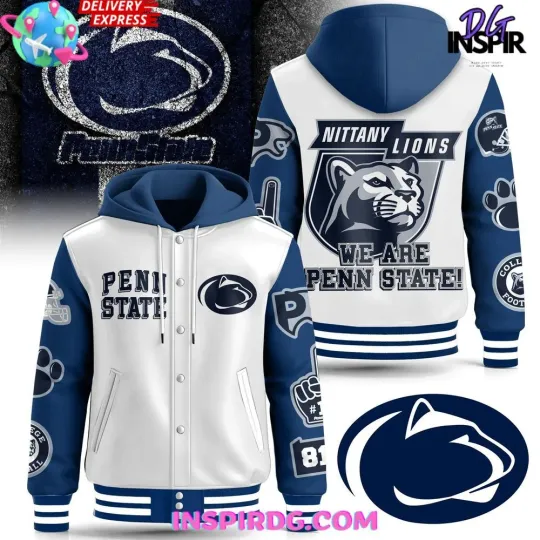 Discover Pe*nn St*ate Nit*tany Li*ons Edition Hooded Baseball Jacket