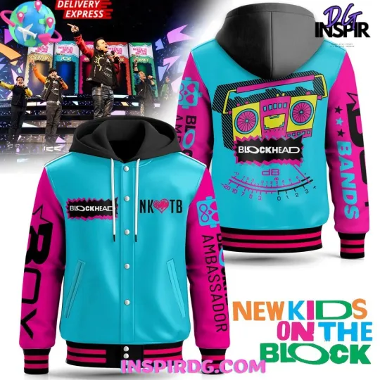 Discover NK on The Block Blockhead Limited Edition Hooded Baseball Jacket