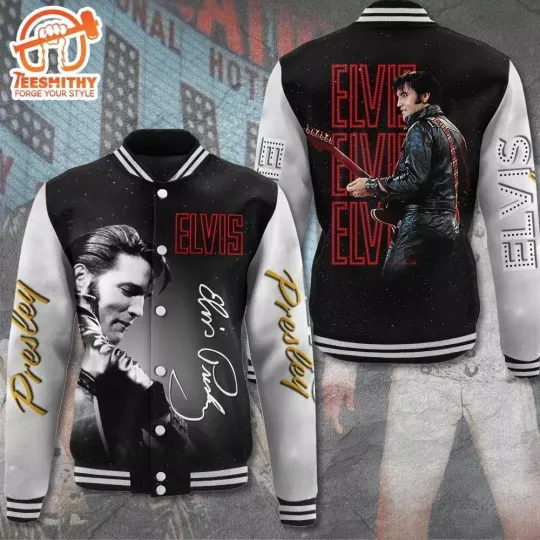 Discover Fashion Elvis Presley Women Men Baseball Jacket