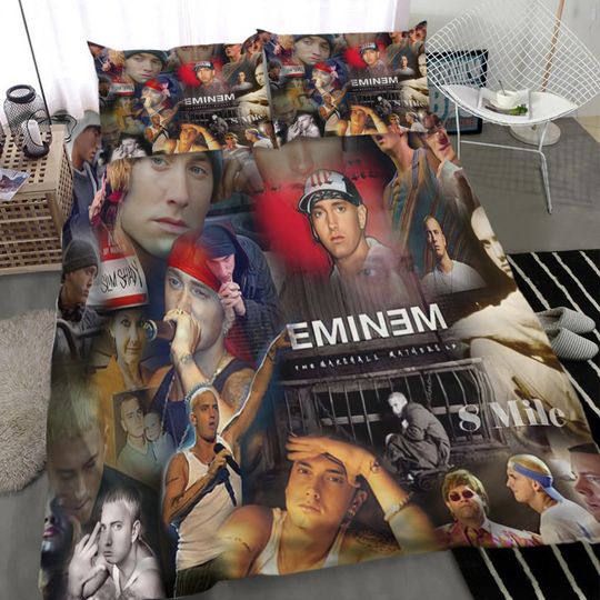 Discover Eminem hip-hop singer Bedding Sets, Fan Gift Decor