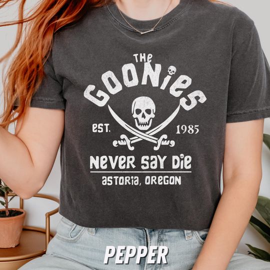 Discover Vintage Goonies T Shirt Classic 80s Movie Shirt Retro Unisex Graphic Tee Pop Culture T Shirt