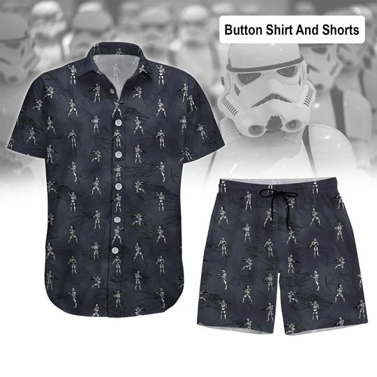 Discover Stormtrooper Button Shirt, Starr Warss Hawaii Shirt and Short