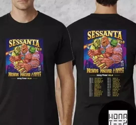 Discover A PERFECT CIRCLE And PRIMUS And PUSCIFER Sessanta V2.0 Tour 2025 Fan Gifts Shirt