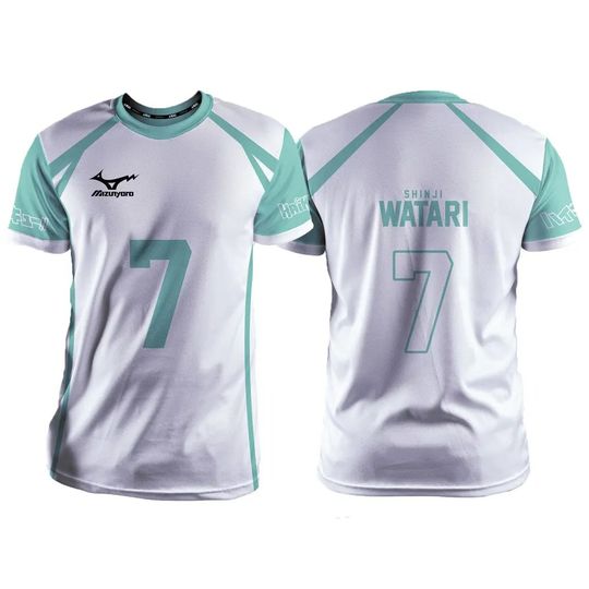 Discover Haiikyuu Aoba Johsai White Cartoon Anime Cosplay Men 3D T-shirt