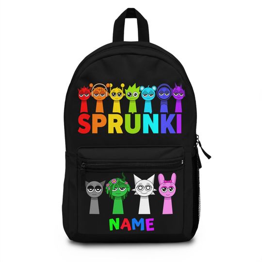 Discover Sprunki School Backpack - Colorful Kids Backpack for School, Travel