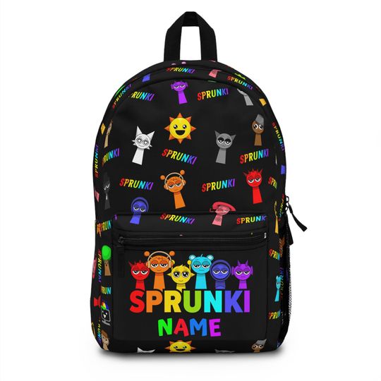 Discover Colorful Kids Backpack , Personalized Sprunki Design , Fun School Bag