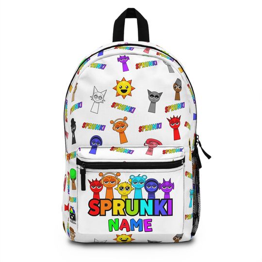 Discover Colorful Kids Backpack , Personalized Sprunki Design , Fun School Bag