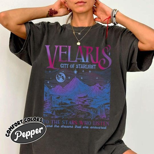 Discover Velaris City of Starlight Shirts, The Night Court Shirts, Bookish Gift