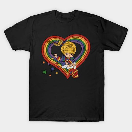 Discover Rainbow Brite With Rainbow Heart - Rainbow Brite - T-Shirt