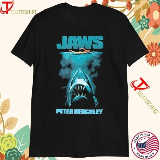 Discover Jaws Peter Benchley 50th Anniversary T-shirts