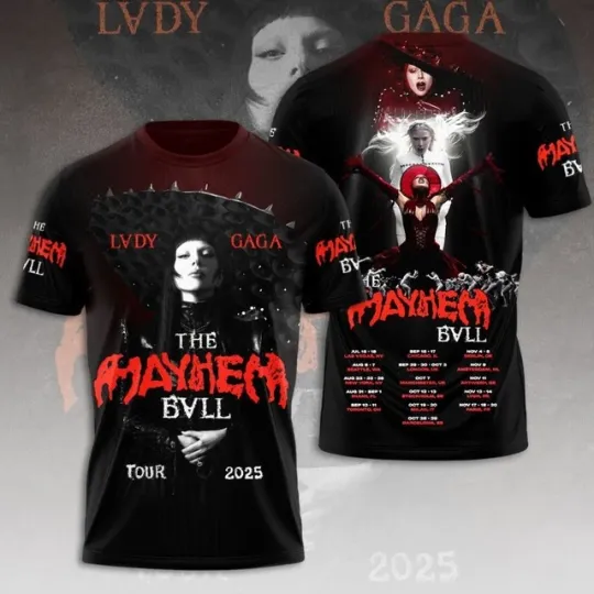 Discover Ld ga 3D Tshirt Tour 2025 The Mayhem Evil Shirt  Hot