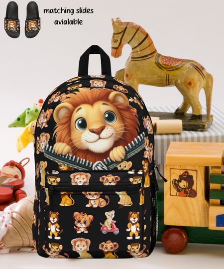 Discover Baby Lion Cartoon Kids Backpack, School Backpack