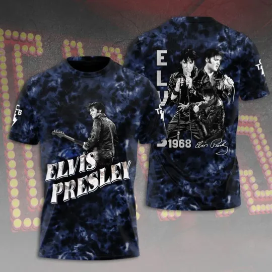 Discover Elvis Presley 3D Unisex T-shirt, gift for fans