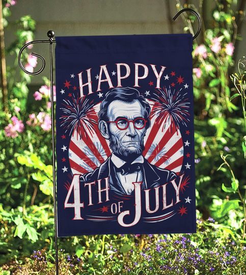 Discover Happy 4th Of July American History Flag, Independence Day USA Garden Flag