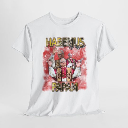 Discover Habemus Papam Pope Leo XIV T-Shirt, Catholic Commemorative Tee