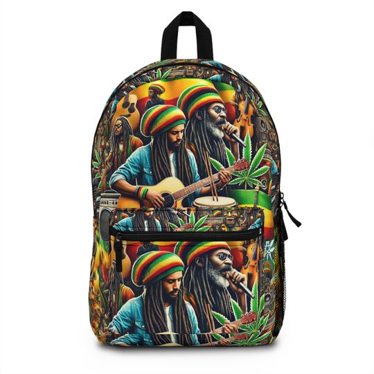 Discover Reggae Music Caribbean Culture Art One Love Design Backpack