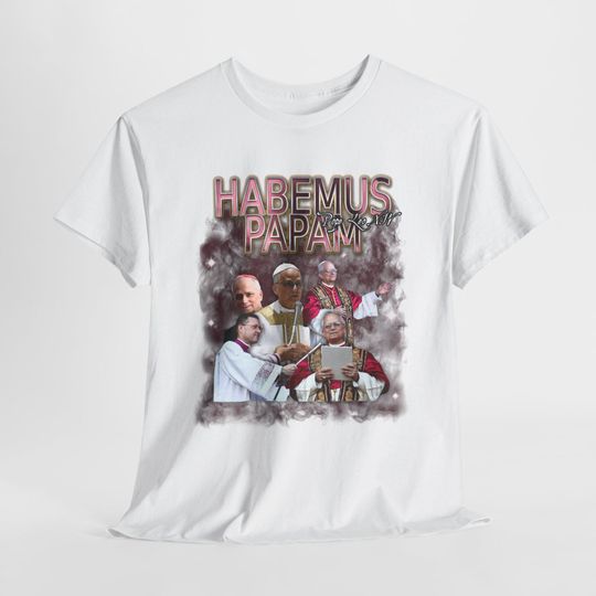 Discover Habemus Papam Pope Leo XIV Blue T-Shirt, Religious Gift