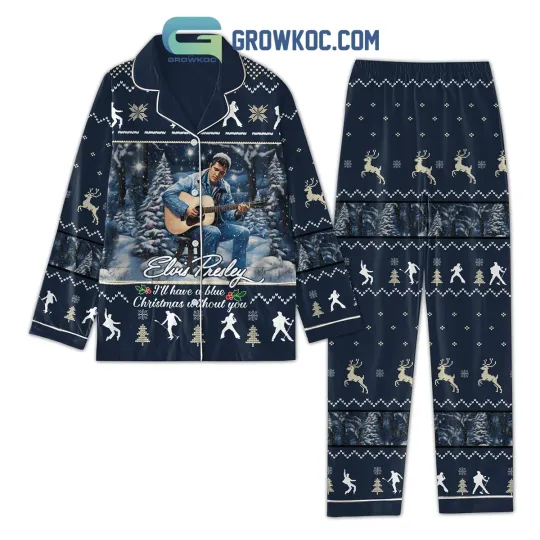 Discover Elvis Presley I8217ll Have A Blue Christmas Without You Pajamas Set