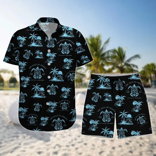 Discover Gulf Of Mexico Button Shirt And  s Gulf Coast Hawaiian Shirt Anti Gulf Of Am