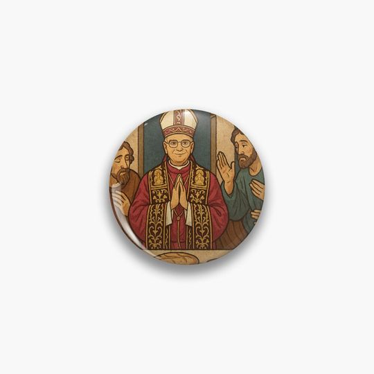 Discover Pope Leo Last Supper Pin Buttons
