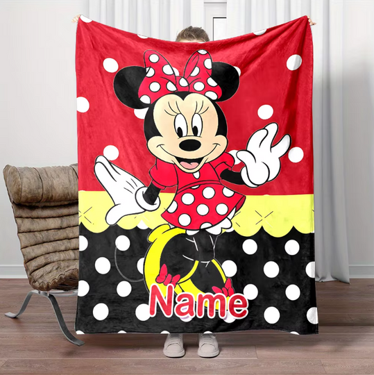 Discover Personalized Blanket Disneyyy Minniee Mouse Mickeyy Fleece  Blankets