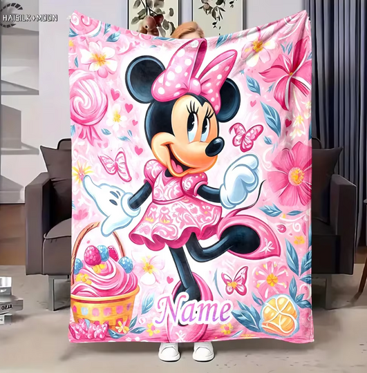 Discover Personalized  Private  Exclusive To Your Disneyyy Mickeyy mouse Minniee Fleece  Blankets