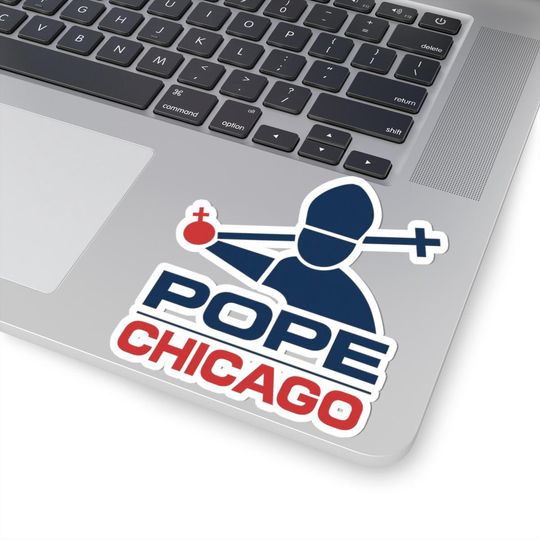 Discover Pope Leo XIV Sticker, Pope Chicago, Christian Faith, Bible Quote, Laptop Decal