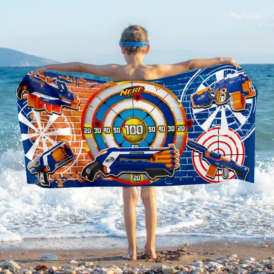 Discover Nerf Beach Towels Microfiber Quick Dry Super Absorbent Birthday Gift