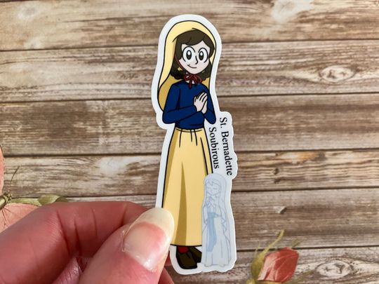 Discover St. Bernadette Soubirous Sticker, Catholic Stickers, Saint Stickers