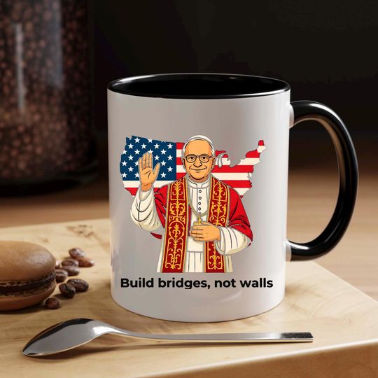 Discover Pope Leo XIV Ceramic Coffee Mug | New Pope Mug, Catholic Gift Mug