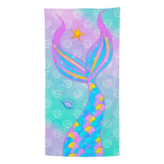 Discover Bonsai Tree Mermaid Beach Towel Quick Dry Sand Free for Girls