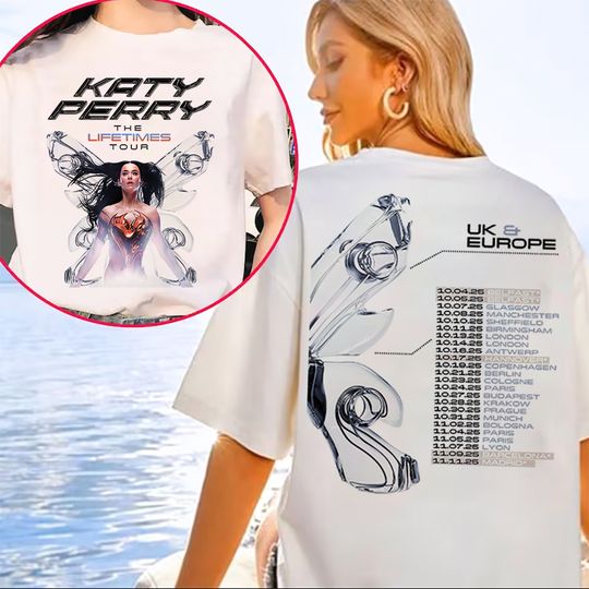 Discover Katy Perry The Lifetime UK&EUROPE MEXICO AUSTRALIA United States Tour 2025 T Shirt