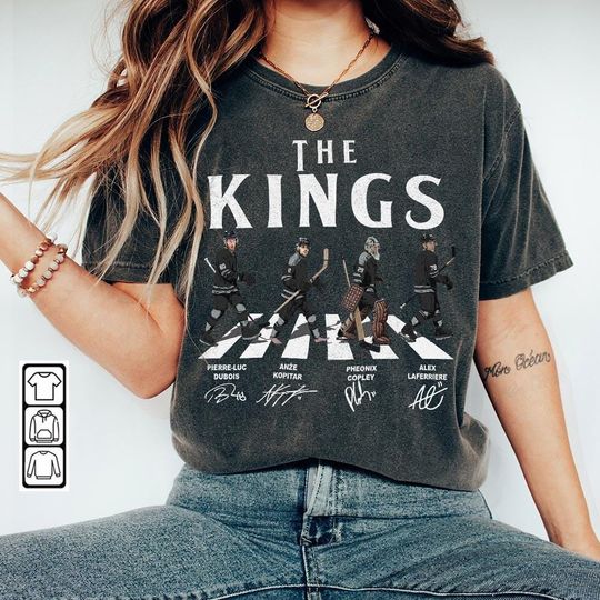 Discover Kings Walking Abbey Road Signatures Ice Hockey Shirt