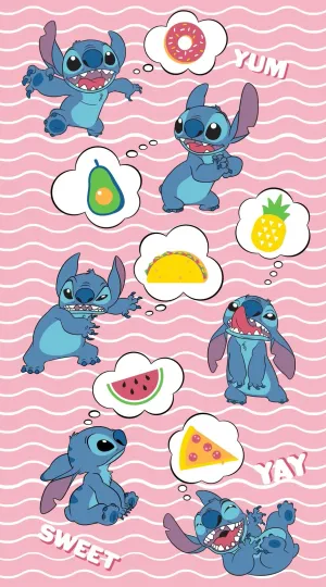 Discover Stitchh Yummy Icons Teens Adults Disneyyy Beach Towels