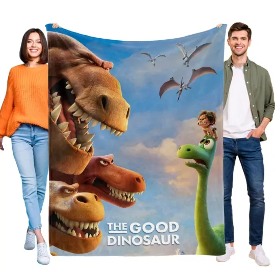 Discover The Good Dinosaur Flannel Blanket Soft Bed Sofa Throw Blanket Birthday Gift