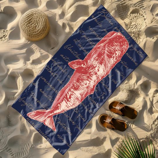 Discover Ocean Beach Towel, Fish Towel, Towel Gift for Her, Whale Towel, Beach Towel