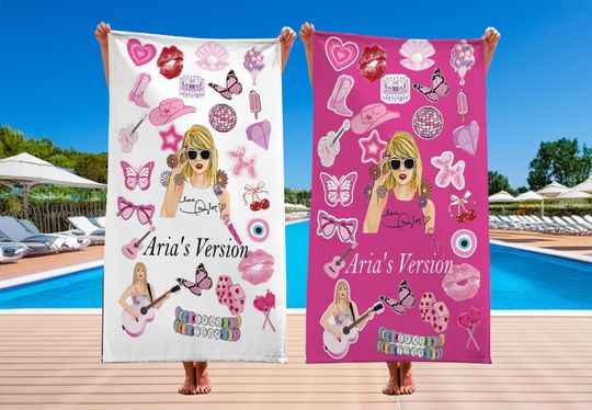 Discover Personalized taylorr swifts Beach Towels
