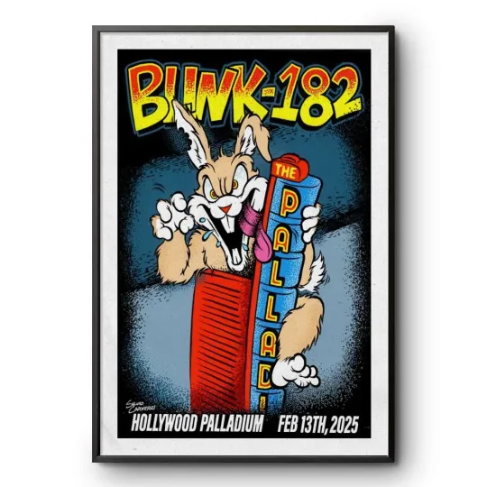 Discover B182 February 13 2025 Hollywood Palladium Hollywood CA Tour Poster