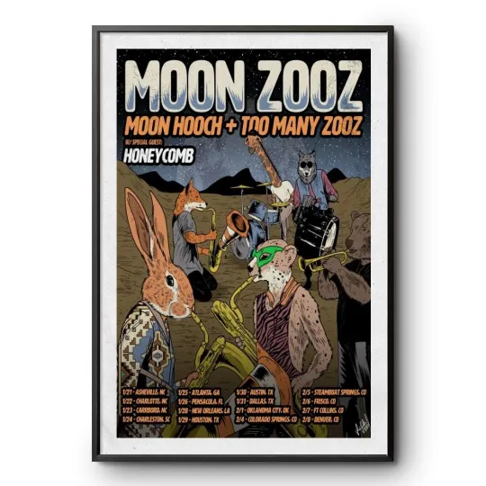 Discover Poster Moon Hooch & Too Many Zooz Tour 2025