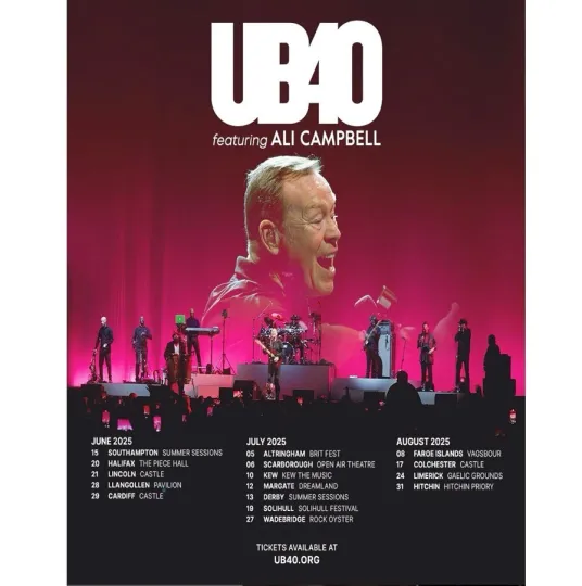Discover Poster UB40 Summer Tour 2025 Poster, gift for fans